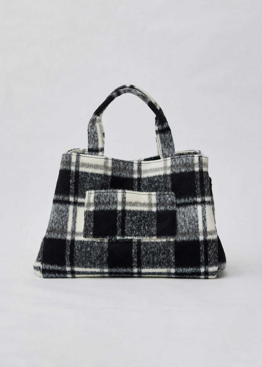 Plaid Airplane Tote