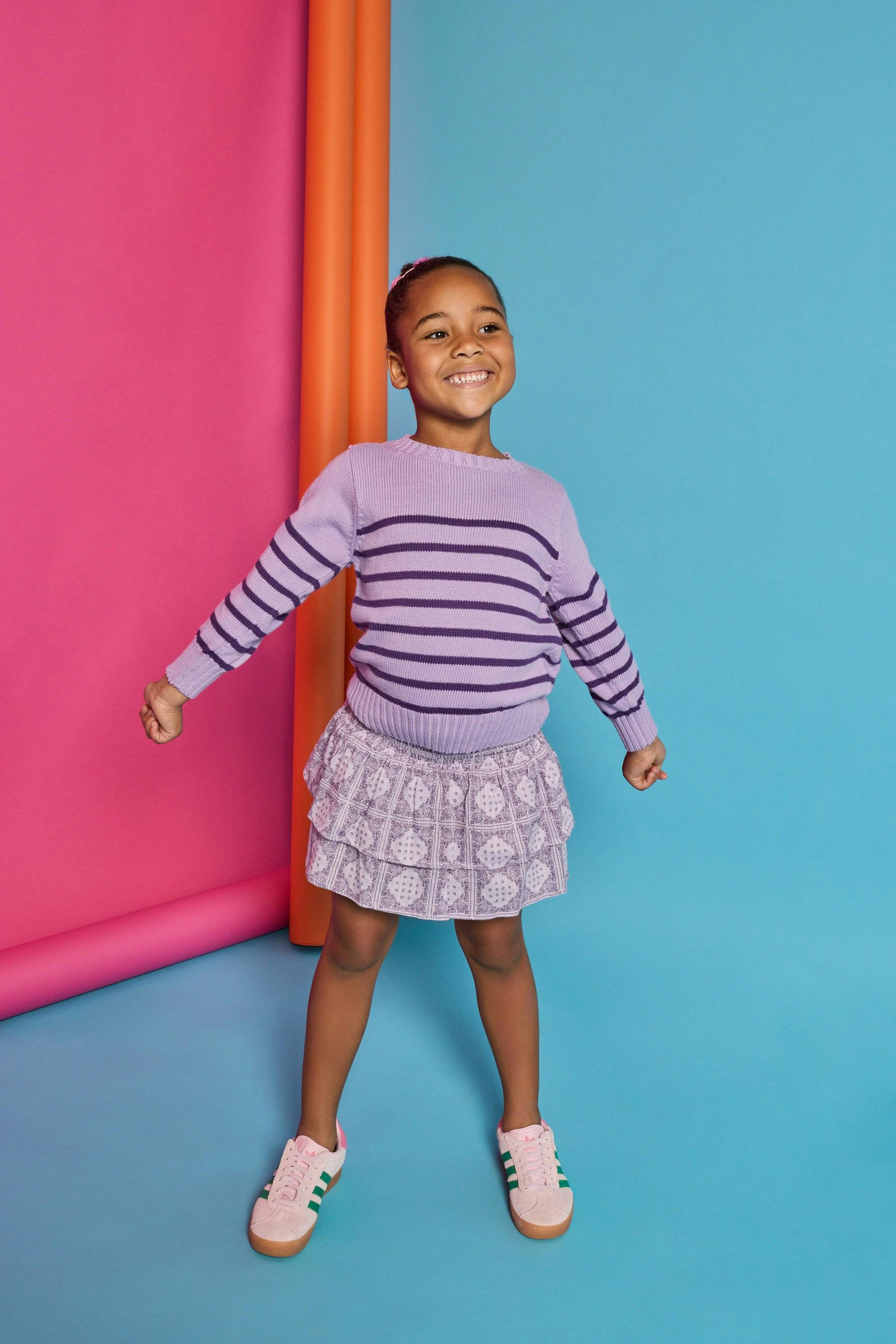Striped Sweater - Purple