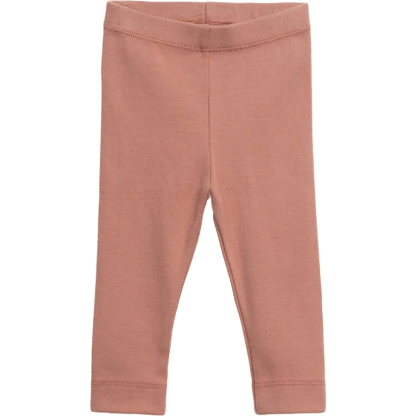 Jersey Elastic Waistband Cuffed Hem Leggings