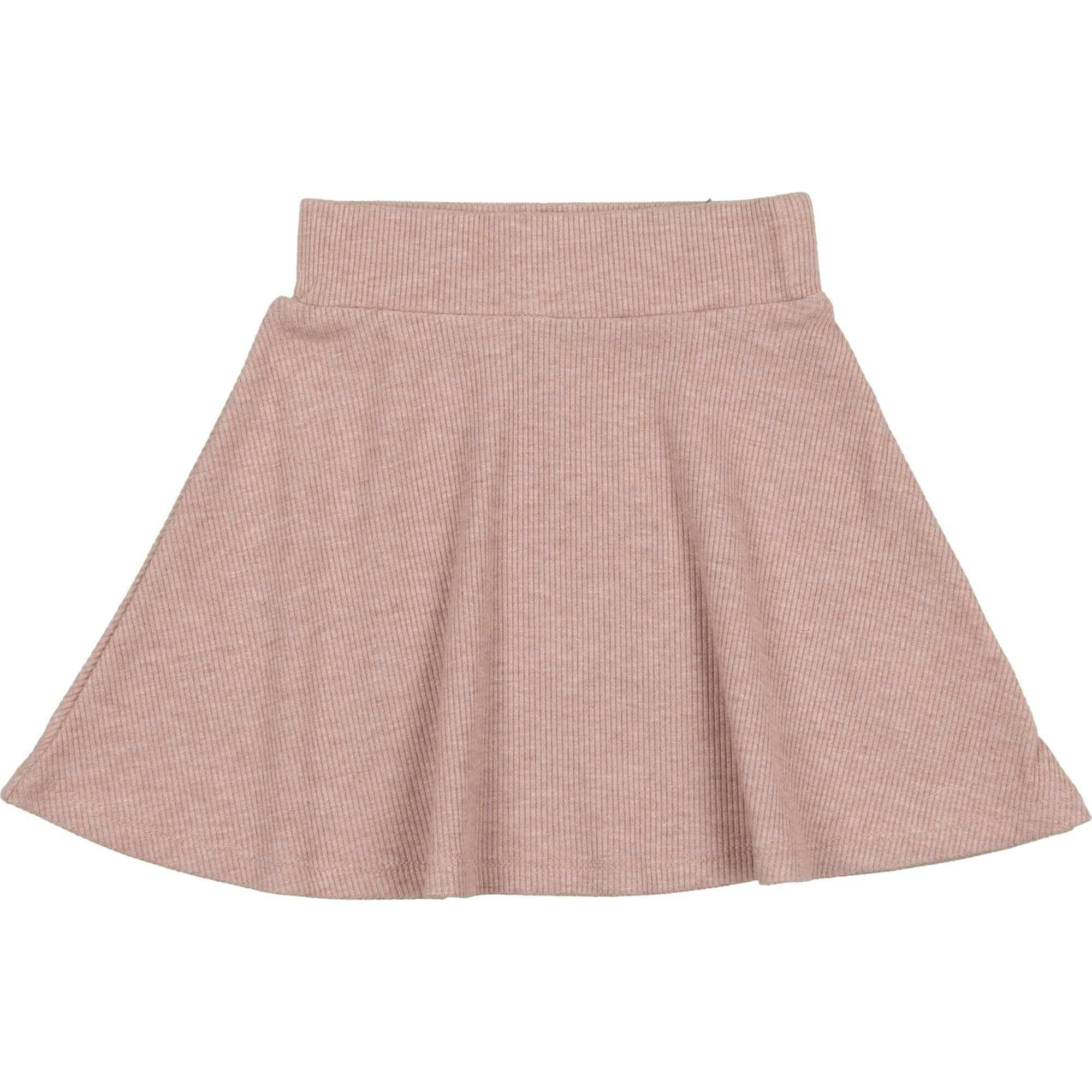 Soft Ribbed A-Line Short Skirt