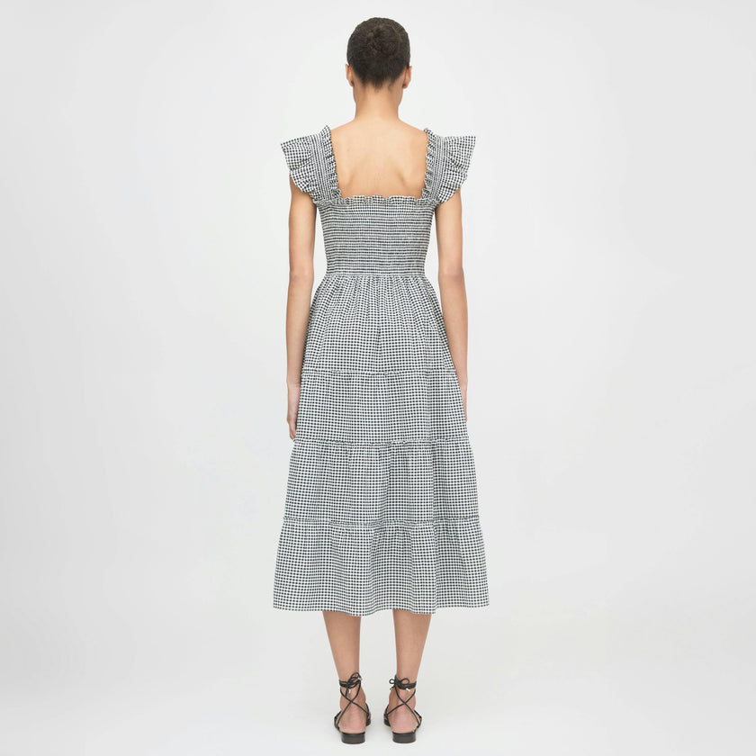 The Ellie Nap Dress - Black/Sand Gingham
