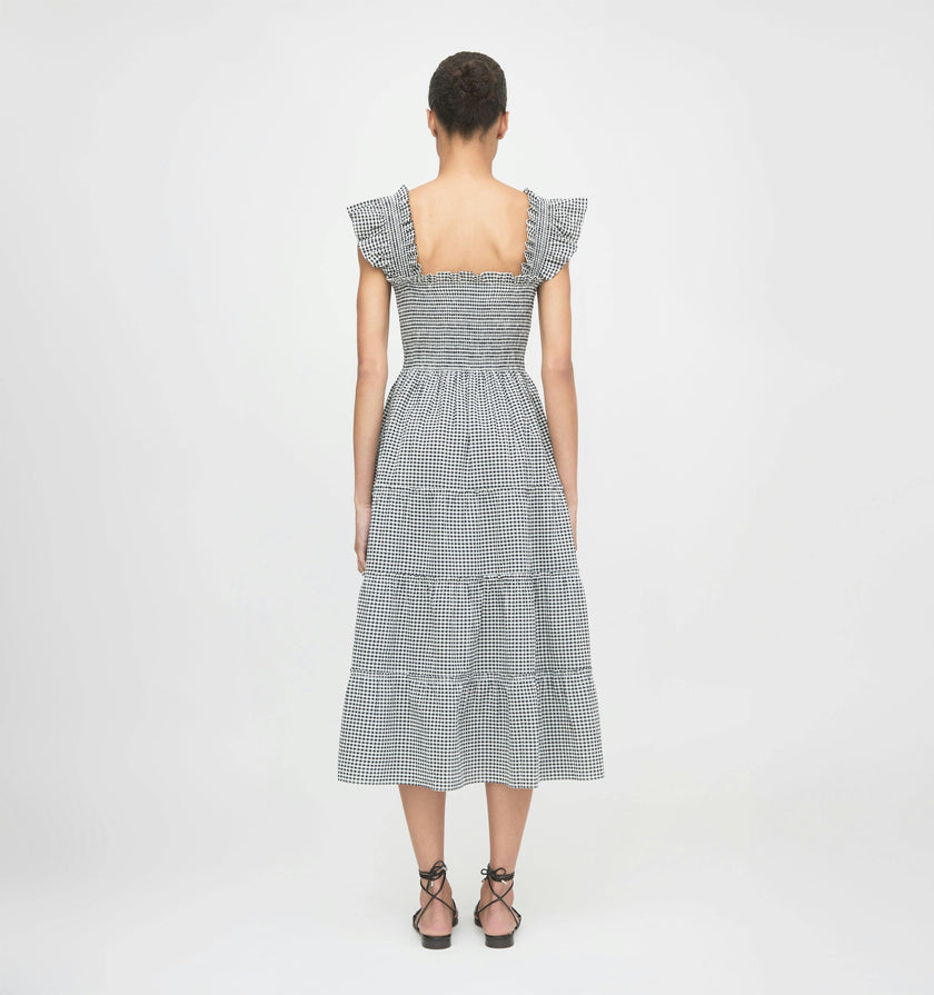 The Ellie Nap Dress - Black/Sand Gingham