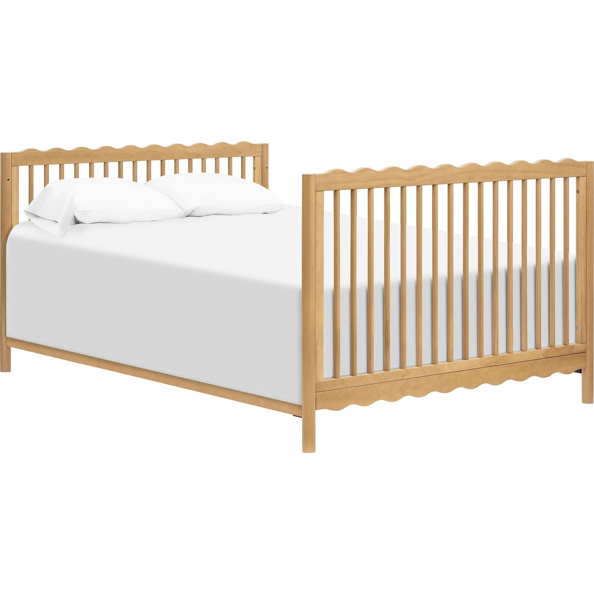 Swell 4-in-1 Convertible Crib with Toddler Bed Conversion Kit in Honey