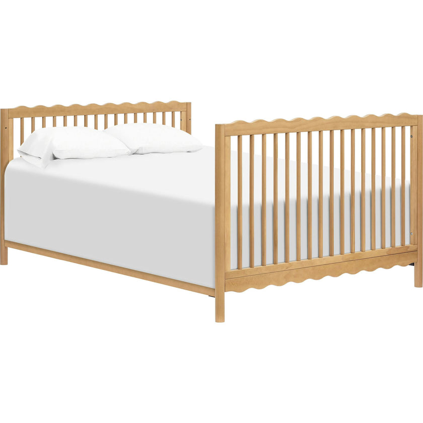 Swell 4-in-1 Convertible Crib with Toddler Bed Conversion Kit in Honey