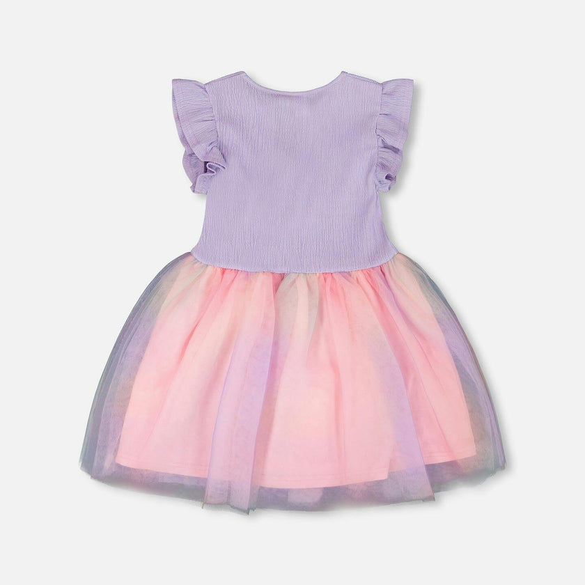 Bi-Material Mesh Dress