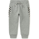 Stripe-Out Elastic Waist Drawstring Pocket Joggers, Grey
