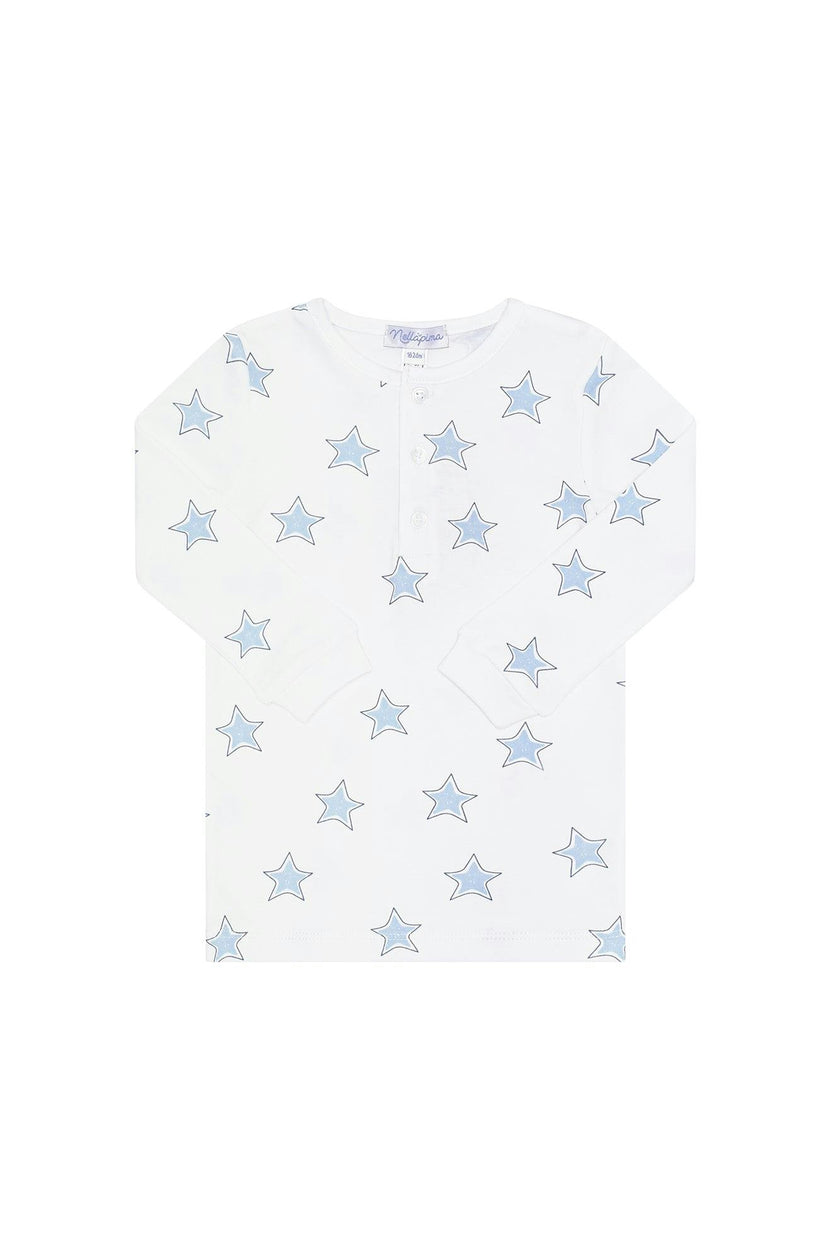 Blue Stars Print Pajama