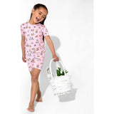 Easter Pink Kids Bamboo Short Set