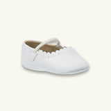 Ava Baby Ballet Flat | White Leather