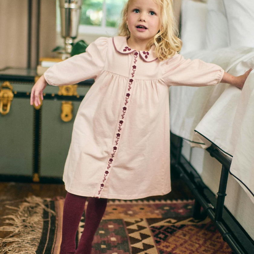Collier Dress in Blushing Pink
