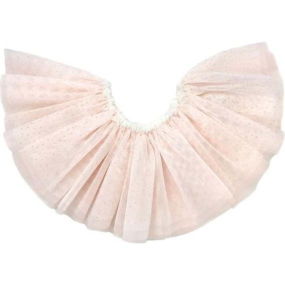Frill Tutu Ivory/Gold Over Light Blush Tulle