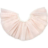 Frill Tutu Ivory/Gold Over Light Blush Tulle