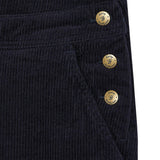 Adult Navy Chunky Cord Overalls
