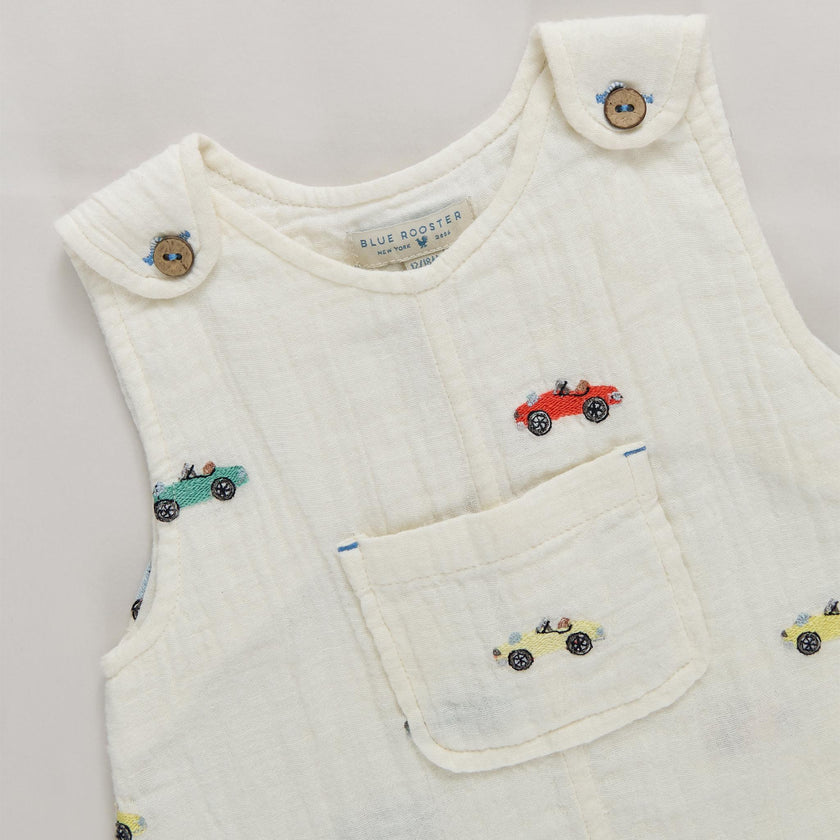 Baby Boys Noah Jumper - Vintage Car Embroidery