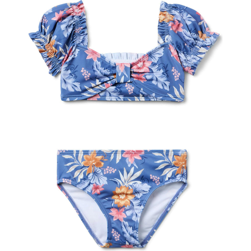 Recycled Tropical Floral Sweetheart 2-Piece Swimsuit