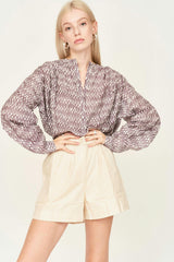 Florence Blouse in Grappa Minnow