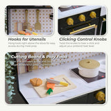 Teamson Kids Little Chef St. Louis 2-Pcs Wooden Play Kitchen with 15 Accessories