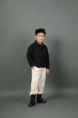 Organic Cotton Recycled Polyester Pleated Pant