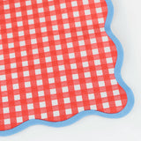 Red Gingham Large Napkins (x 16)