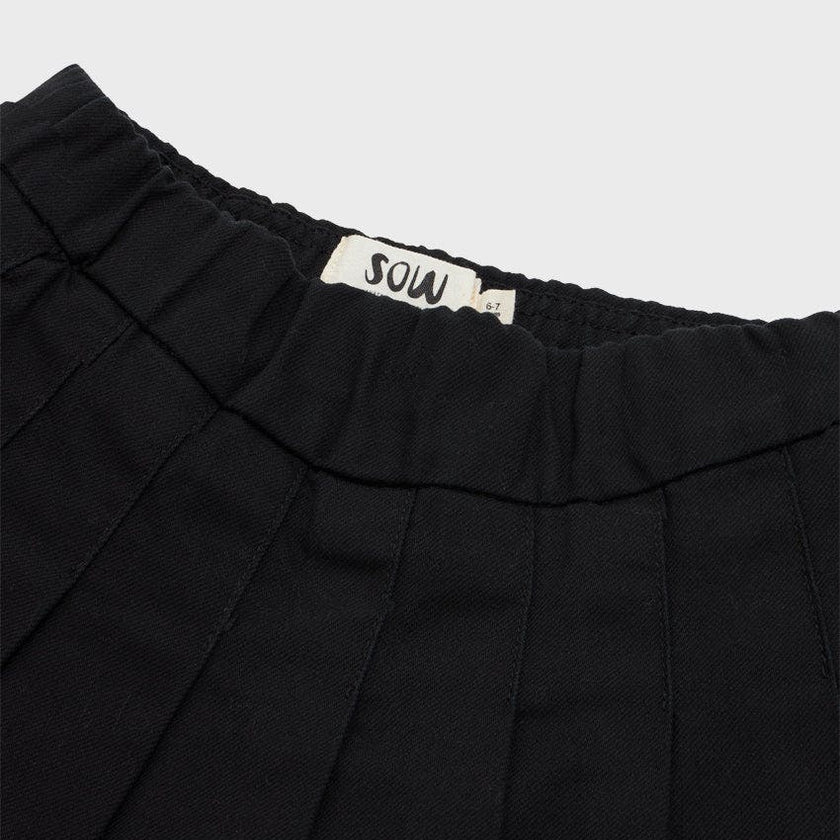 Organic Cotton Pleated Skirt