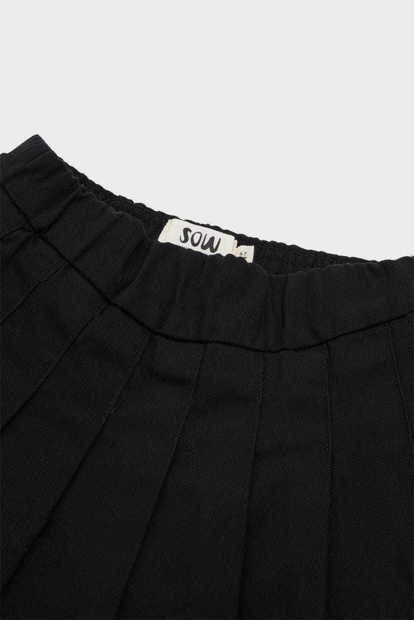 Organic Cotton Pleated Skirt