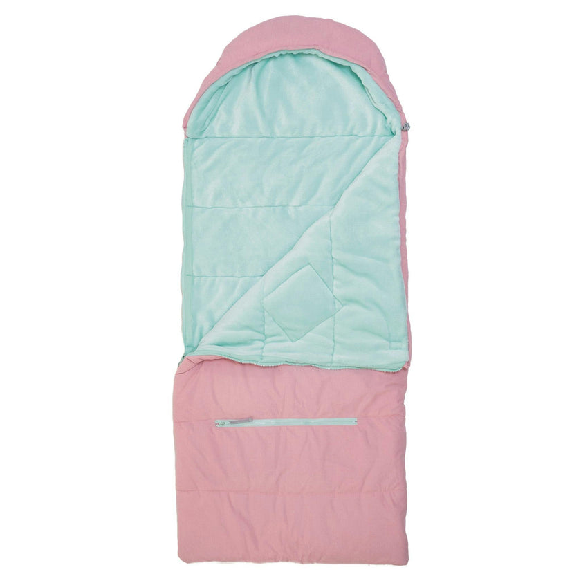 Sleep-N-Pack™ – Little Kid Size | Bows & Ruffles Cotton Candy Pink Corduroy