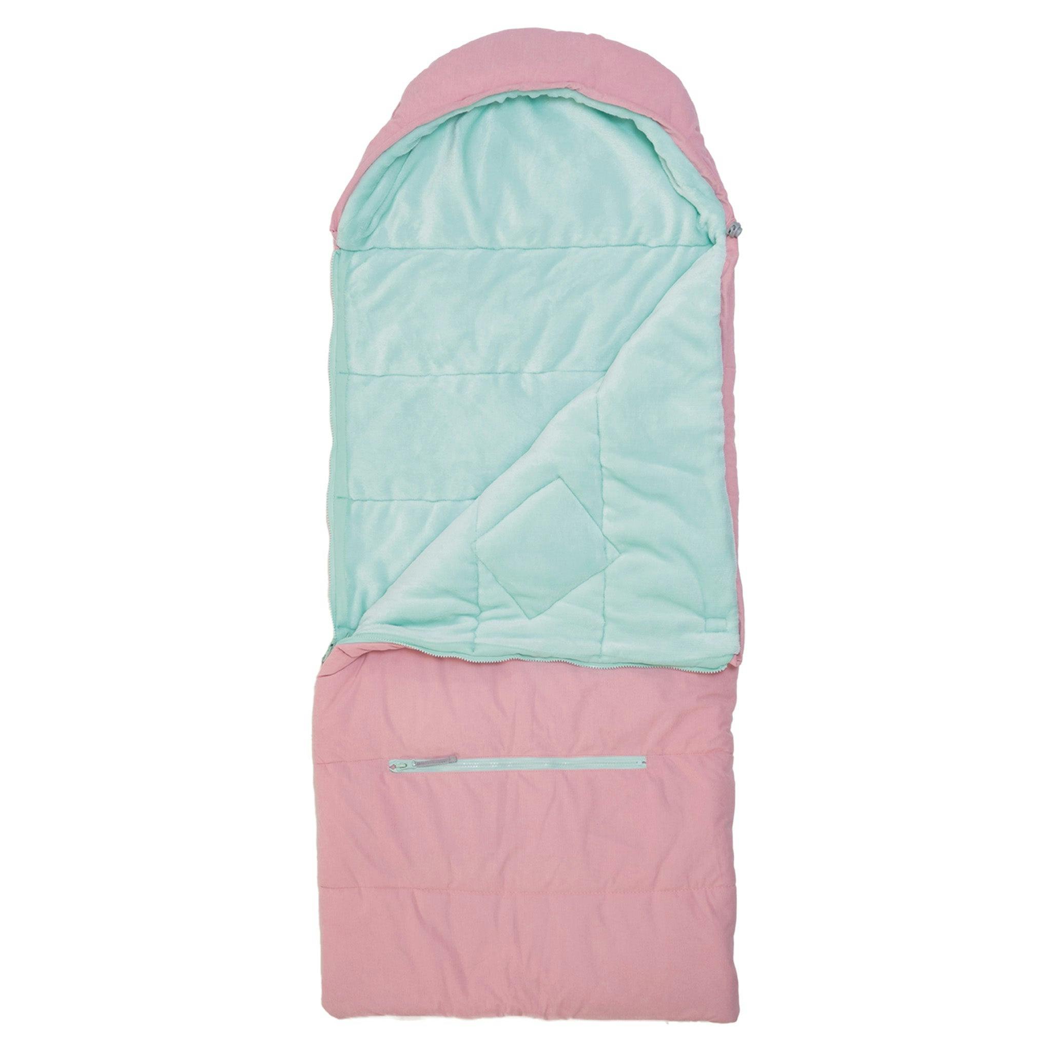 Sleep-N-Pack™ – Little Kid Size | Bows & Ruffles Cotton Candy Pink Corduroy