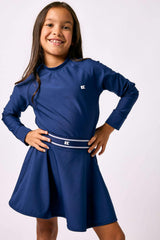 girls navy crewneck