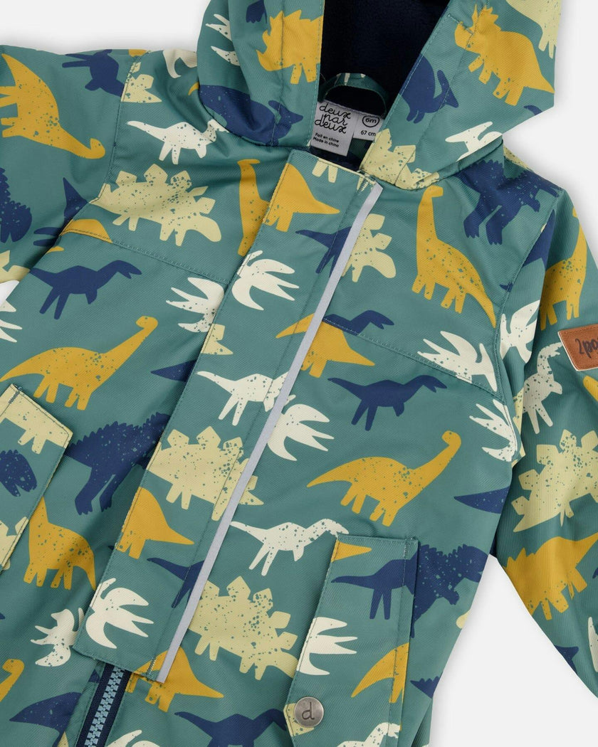 Baby Mid-Season One-Piece Outerwear With Hat