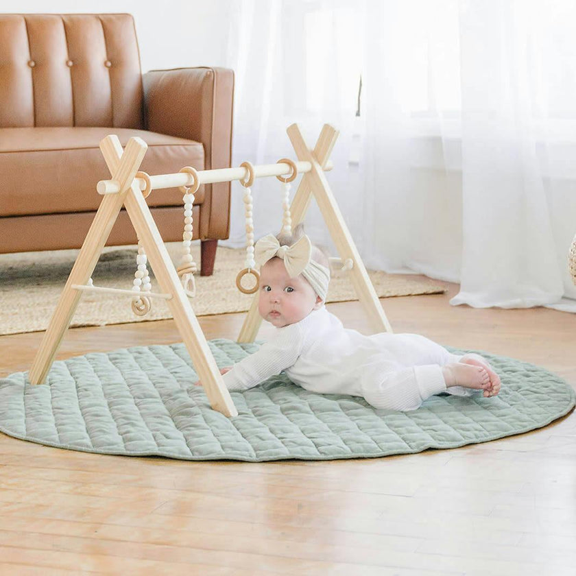 Linen Round Play Mat