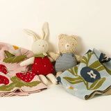 Blueberry Blanket and Henry Bear Plush Toy Set