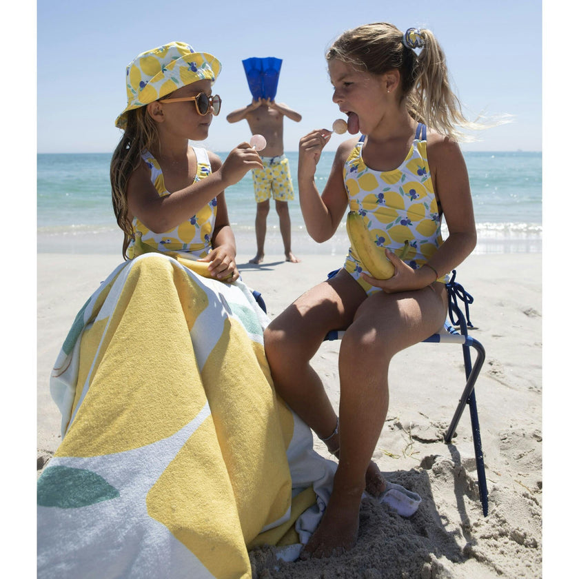 Lemonberry large beach towel