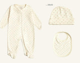 Pima Cotton 3-Piece Newborn Layette Set | Hypoallergenic Baby Gift Set