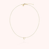 Initial Necklace, 14k Yellow Gold Filled