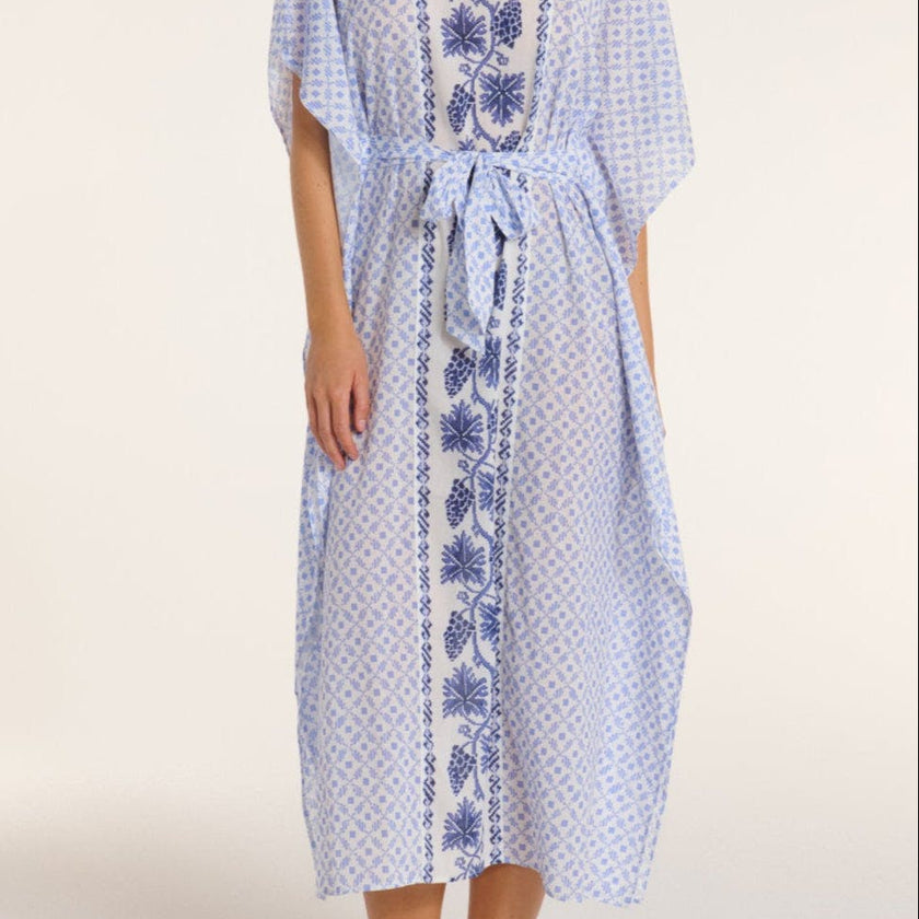 Carrie Caftan in Santorini Dots