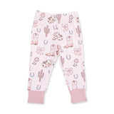 Cowgirl Boots and Bows - Long Sleeve Loungewear Set