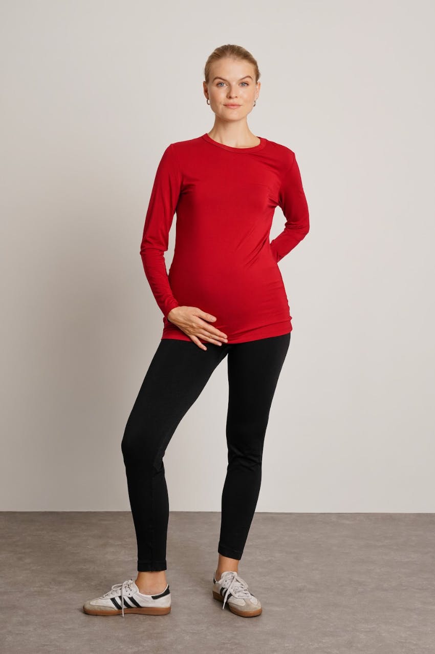 Liv Long Sleeve Maternity Crew Neck Tee