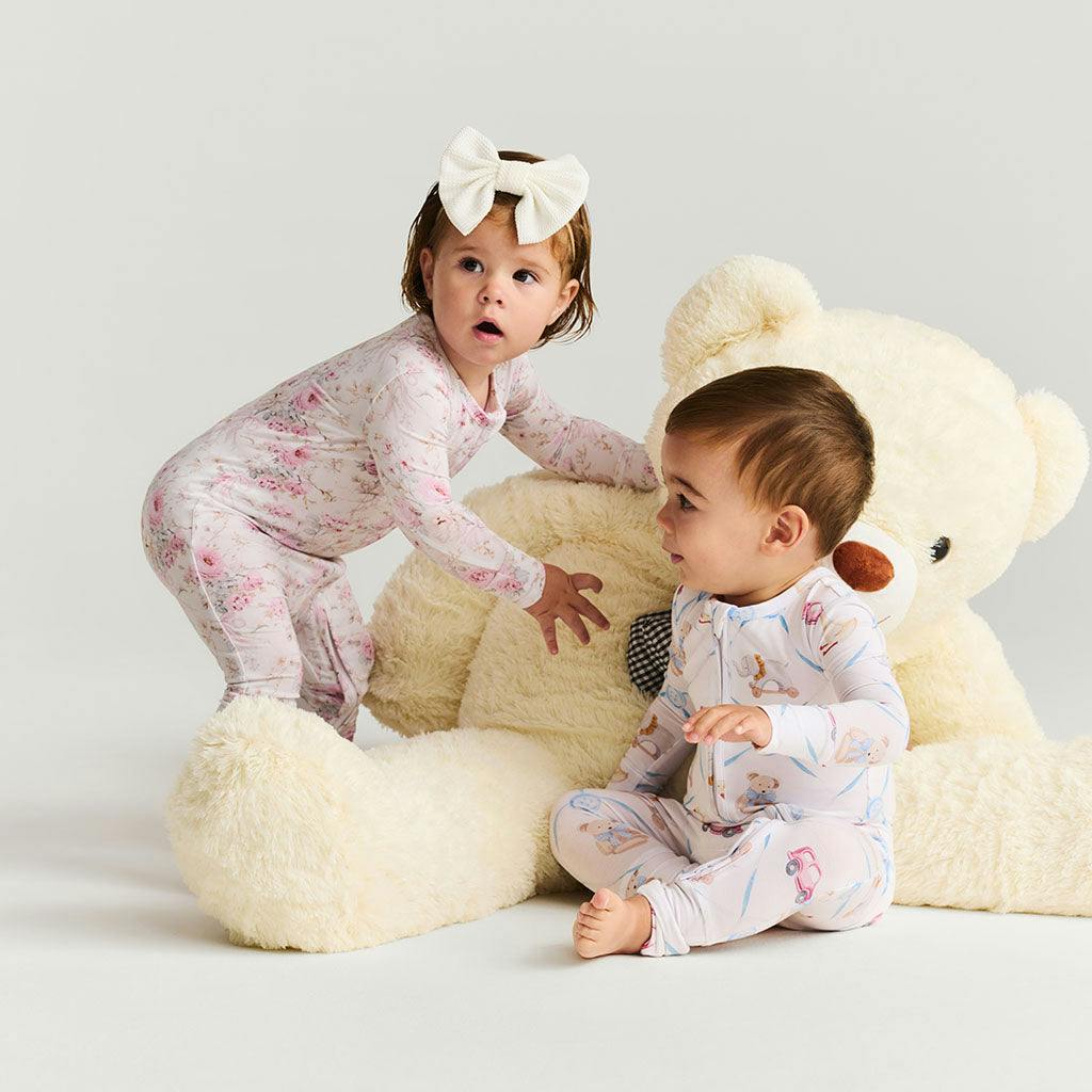 Oxford Footie Zippered One Piece
