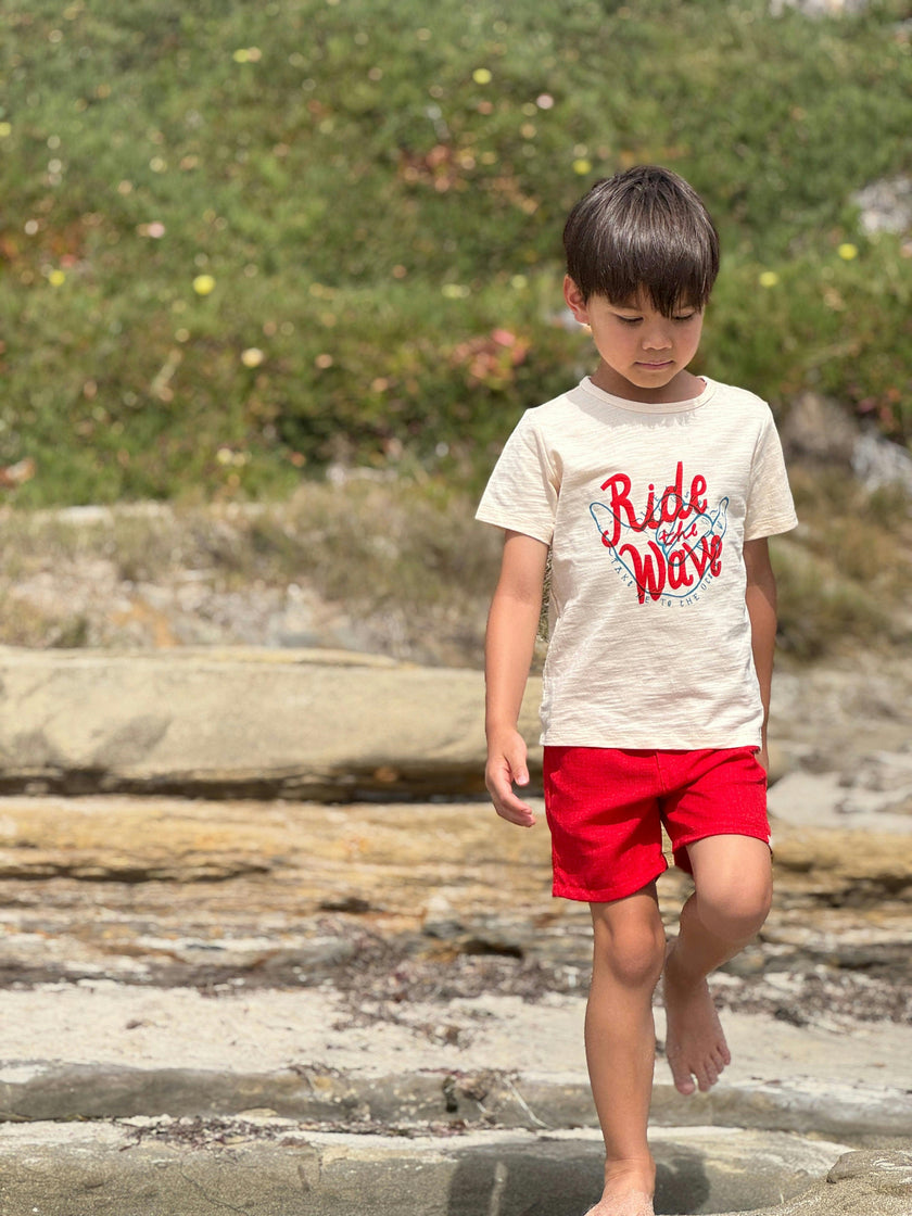 FALMOUTH RIDE THE WAVE Printed Tee