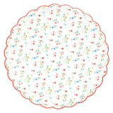 Ditsy Posy Scalloped Dinner Plates