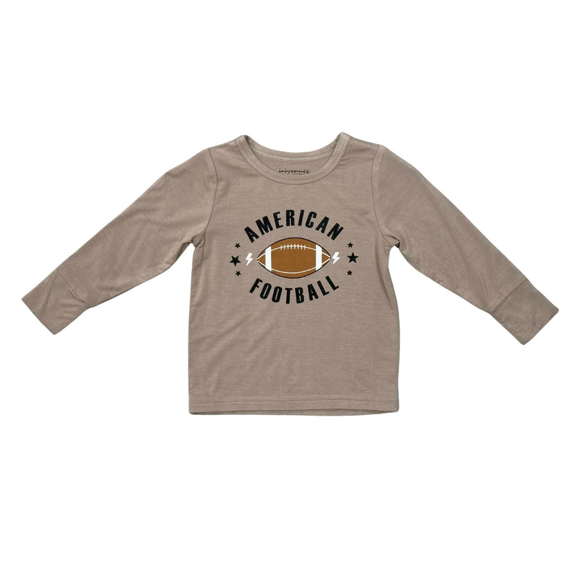 Boys Long Sleeve Tee in American Football
