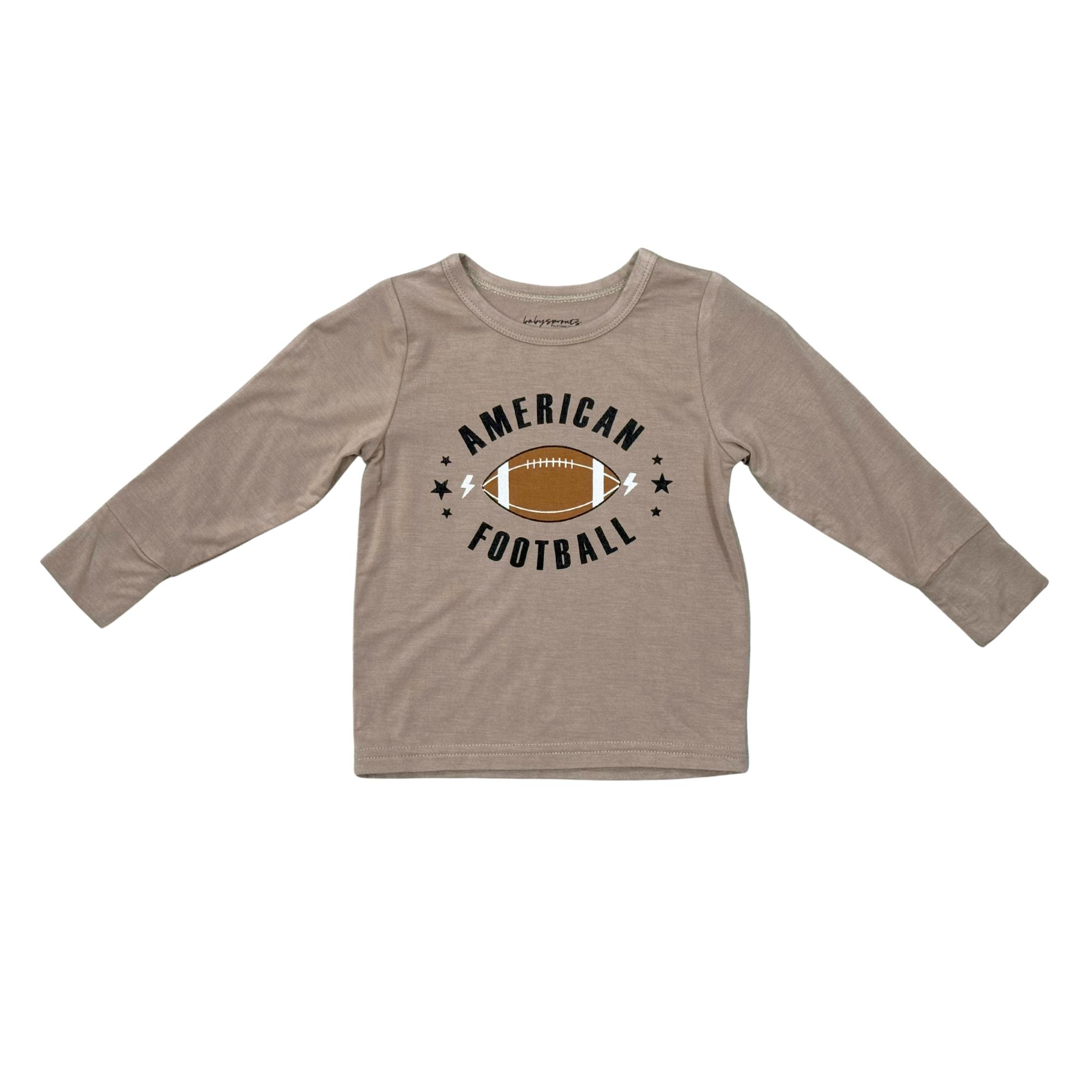 Boys Long Sleeve Tee in American Football