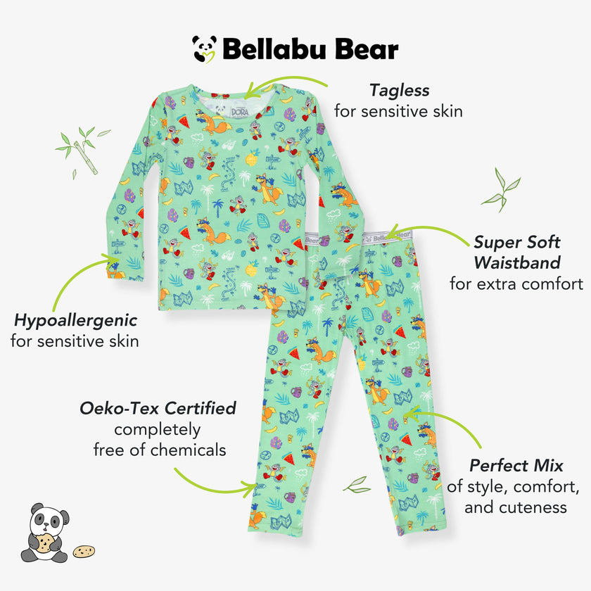 Dora: Boots' Jungle Adventure Bamboo Kids Pajamas