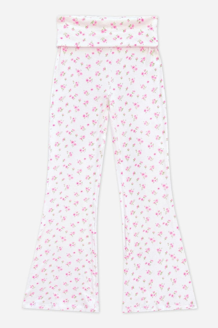 Foldover Rib Flare Legging