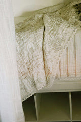 Ida Homestead Toile De Jouy QUILTED 6 Layer Gauze Blanket