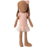 Bunny size 1, Chocolate brown - Ballet suit and skirt rose