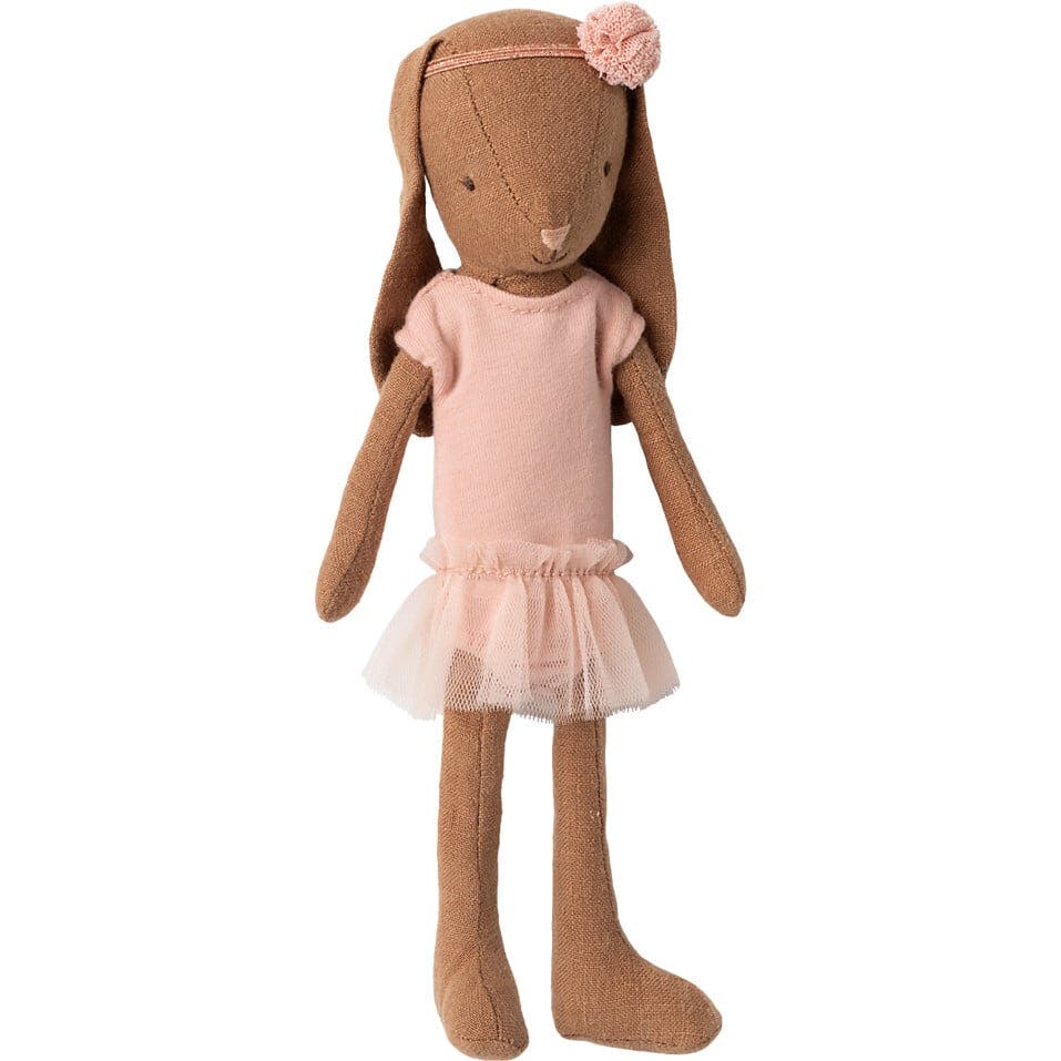 Bunny size 1, Chocolate brown - Ballet suit and skirt rose