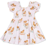 Pink Ponies - Smocked Twirly Dress and Bloomer