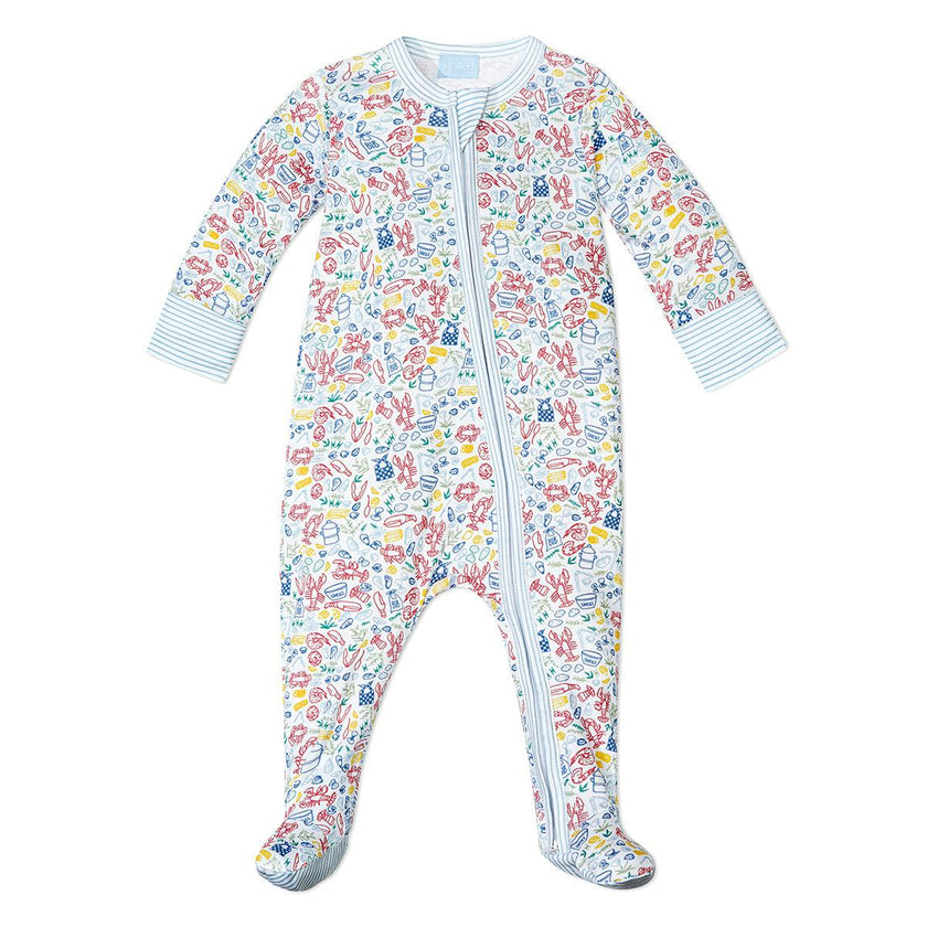 Lobster Bake Zip Baby Onesie
