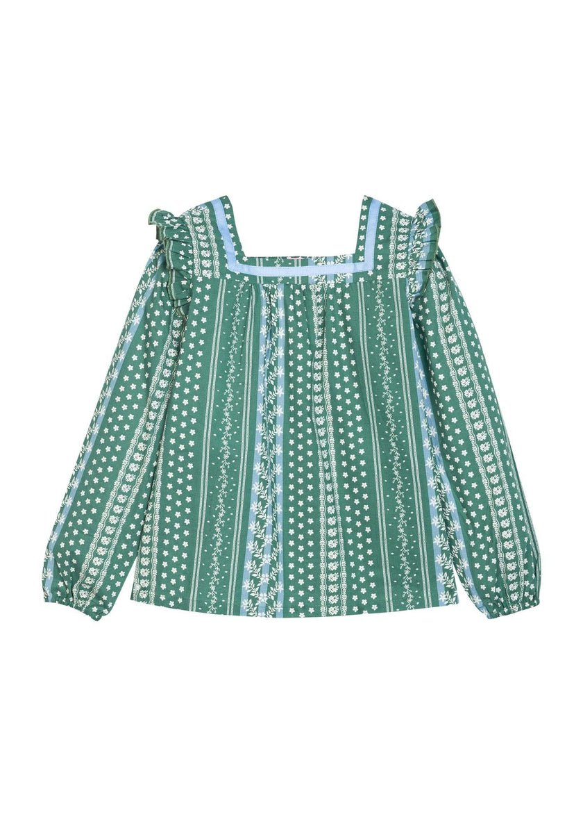 Adams Top - Fairfield Forest Stripe